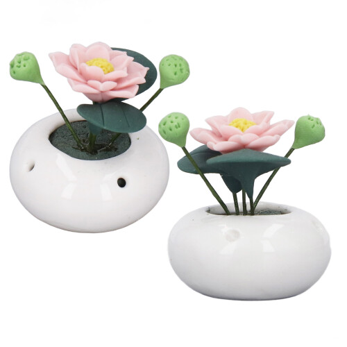 1:12 Mini-Puppenhaus Topfpflanze Blume 3733 mm 2