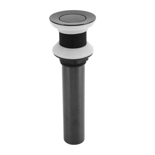 Push-Typ Spülenablauf aus Kupfer 18.7x3.2 cm Schwarz 1