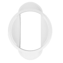 Fensteradapter 130/150 mm ABS-Verbindungsstück Abluft