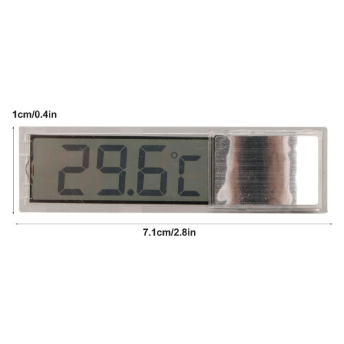 Termómetro LCD 3D para acuario 70 mAh 1x7.1cm 2