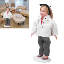 Porcelain People Escala 1:12 Muñeca de cerámica de 12 cm