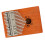 Kalimba de 17 teclas caoba patrón floral compacto 12