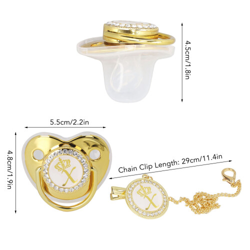 Golden Crown X Schnuller 5,5  4,8 cm 6–18 Monate 2