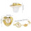 goldene Krone Buchstabe K Schnuller 5,5 x 4,8 cm 11