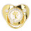 goldene Krone Buchstabe K Schnuller 5,5 x 4,8 cm 14