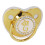 Schnuller mit Strass Buchstabe G Gold 5,5  4,8 cm 6–18 Monate 12