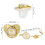 Schnuller mit Strass Buchstabe G Gold 5,5  4,8 cm 6–18 Monate 3