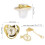 Buchstabe E Goldene Krone Schnuller 5,54,8 cm, 6–18 Monate 7
