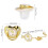 Goldene Krone Z Strass-Schnuller 5,5  4,8 cm 8