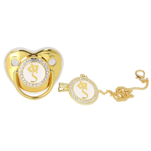 Modell S Golden Crown Schnuller 5,5  4,8 cm, 6–18 Monate 1