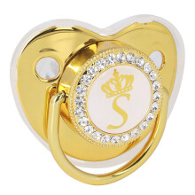 Modell S Golden Crown Schnuller 5,5 4,8 cm, 6–18 Monate