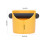 Coffee Knock Box Plastic Rubber Grind Disposal Dump Bin with Bar for Coffee Bar Kitchen Yellow 5