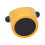 Coffee Knock Box Plastic Rubber Grind Disposal Dump Bin with Bar for Coffee Bar Kitchen Yellow 10