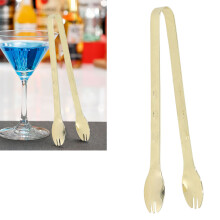 Goldplattierte Eiszangen 19,5 cm, 55 g Edelstahl