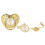 Goldene Krone Buchstabe Y Schnuller 5,5x4,8 cm 2