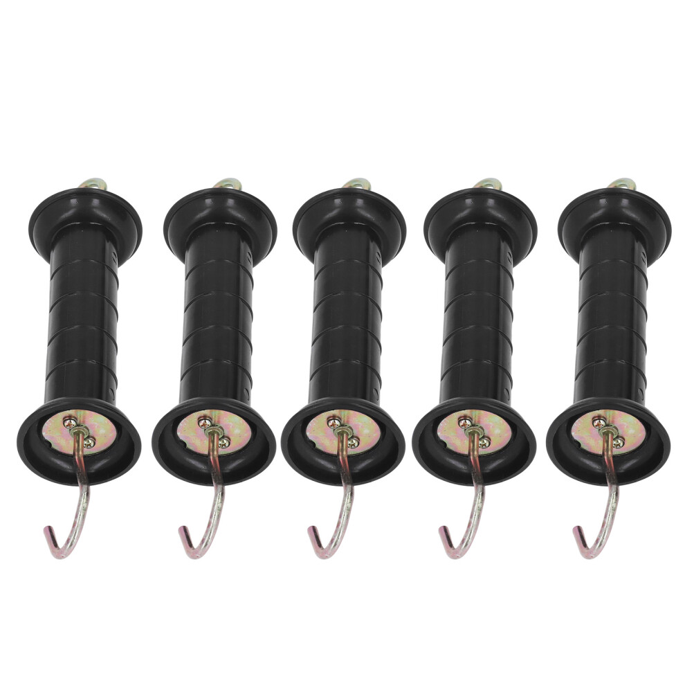 5Pcs Electric Fence Handle Insulated Gate Grip Bar With Metal Hook For Farm Pasture 4091320803835