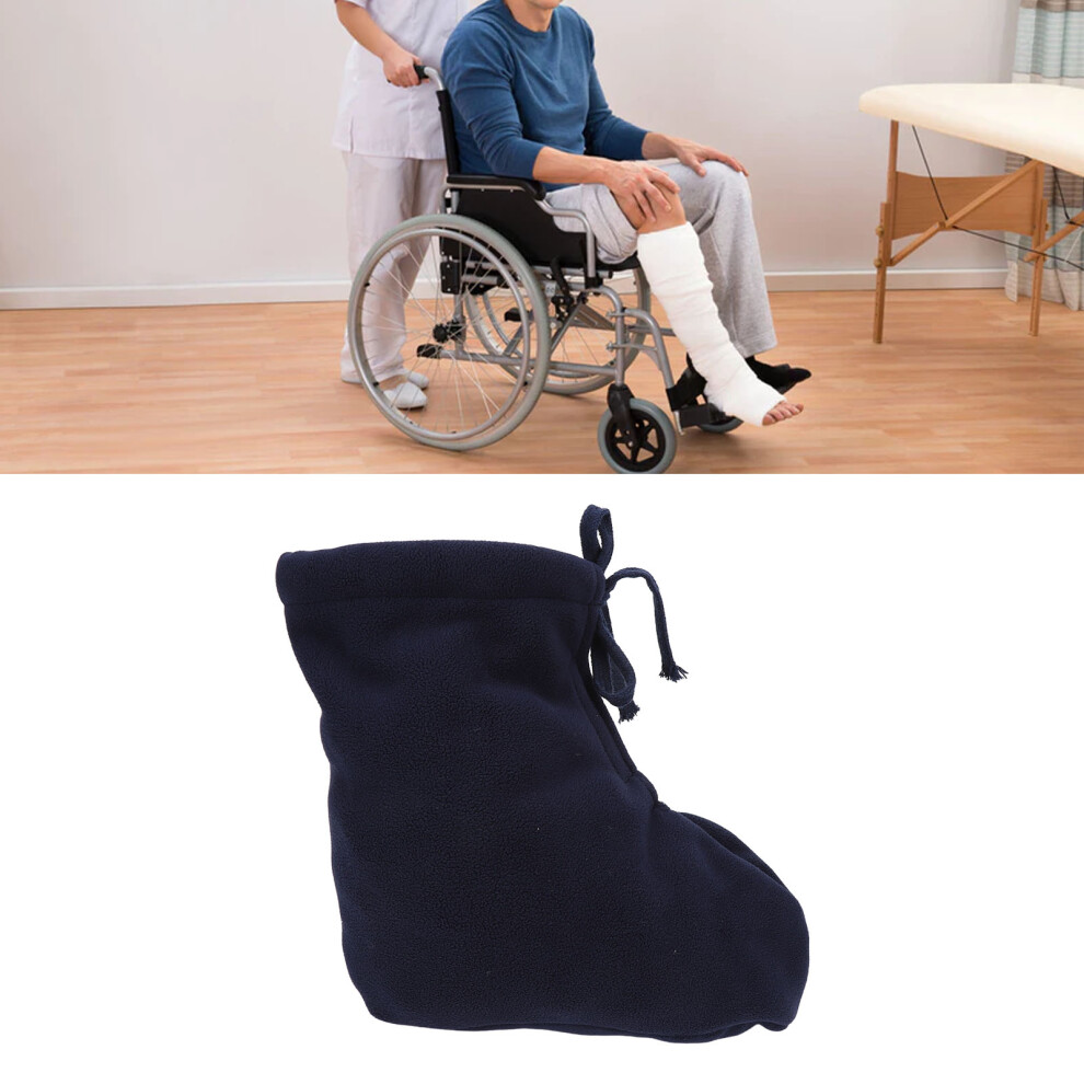 White/Dark/Blue Cast Sock Toe Cover Sock Men Women Soft Thick Plush Adjustable Foot Warmer Protector L