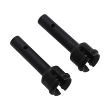 1 Paar Stahl-Hinterachse 45 mm für 6S Mojave Schwarz