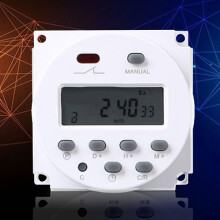 Digitaler Timer-Schalter 17-Gruppen 220V ABS 60x60x30mm