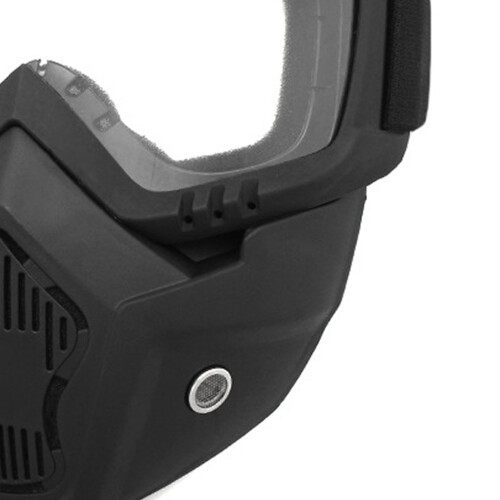 Visor para casco, H18.5cmxW18cm, Transparente
