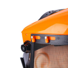 Vollgesichtsmaske aus Stahlgewebe 39x20 cm orange 215 g