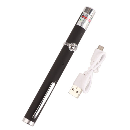 Laser Pointer USB Charging Pen Cat Interactive Toy Pen Light Tool for Home Office Green Beam 1