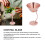 150 ml Edelstahl-Martini-Glas Roségold 11