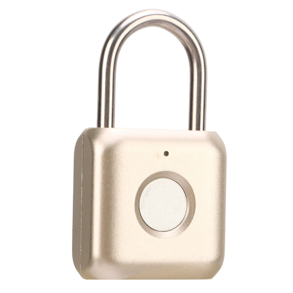 Fingerprint Padlock Ipx2 Waterproof Smart Keyless Biometric Thumbprint Lock For Locker Backpack Suitcase 9351320808793