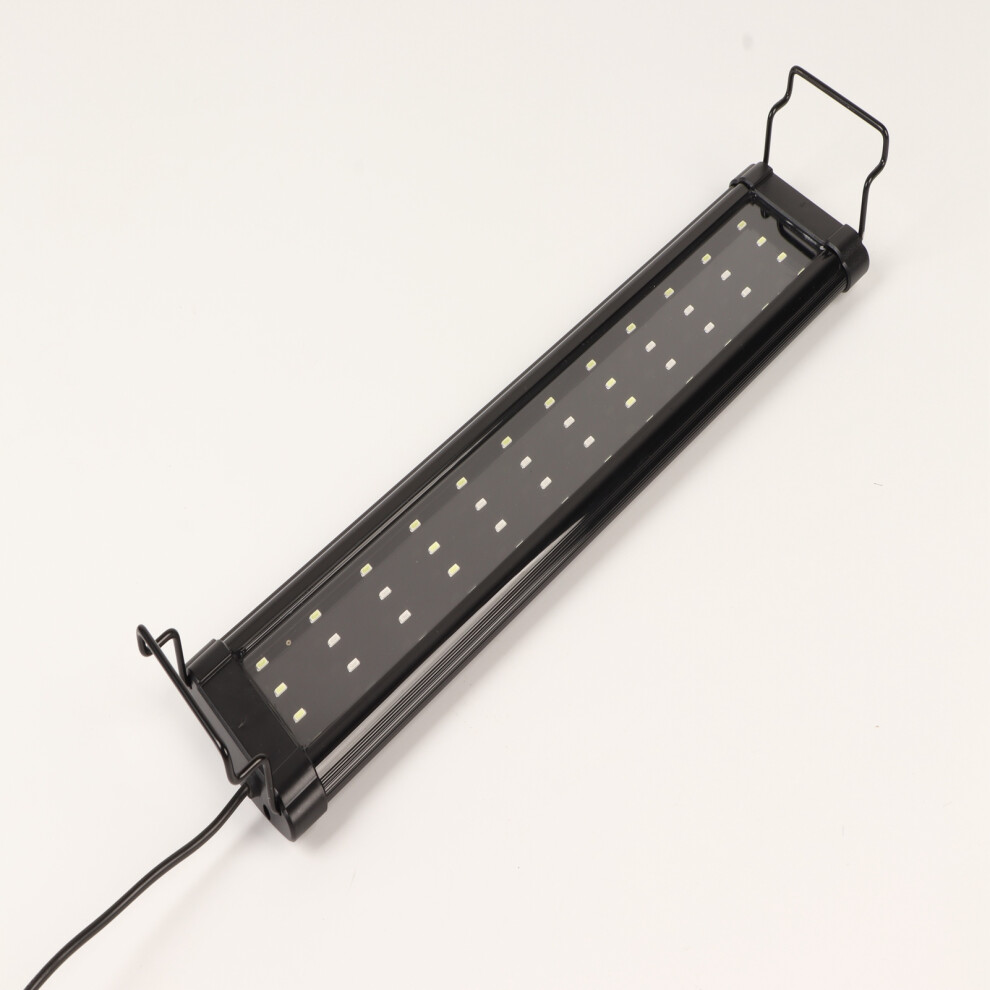 LED Fish Tank Light Full Spectrum 3 Modes Aquarium Lamp with Extendable Bracket for Freshwater Tank