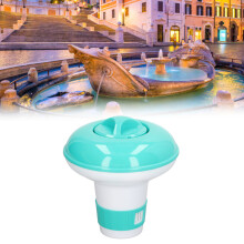 Pool Automatic Chemical Dispenser PP 13cm Height Floating Type Chlorine Feeder Swimming Pool Accessory