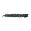 Cadena curb de aluminio 10m plateada/negra para collares 14