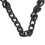 Cadena curb de aluminio 10m plateada/negra para collares 12