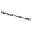 Cadena curb de aluminio 10m plateada/negra para collares 1
