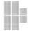 Cadena curb de aluminio 10m plateada/negra para collares 2