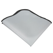 Manta de picnic ignífuga recubierta de silicona, de fibra de vidrio gris, para camping, 150x200cm
