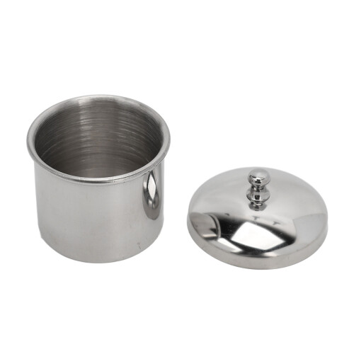 Recipiente de polvo para uñas de acero inoxidable con tapas 2