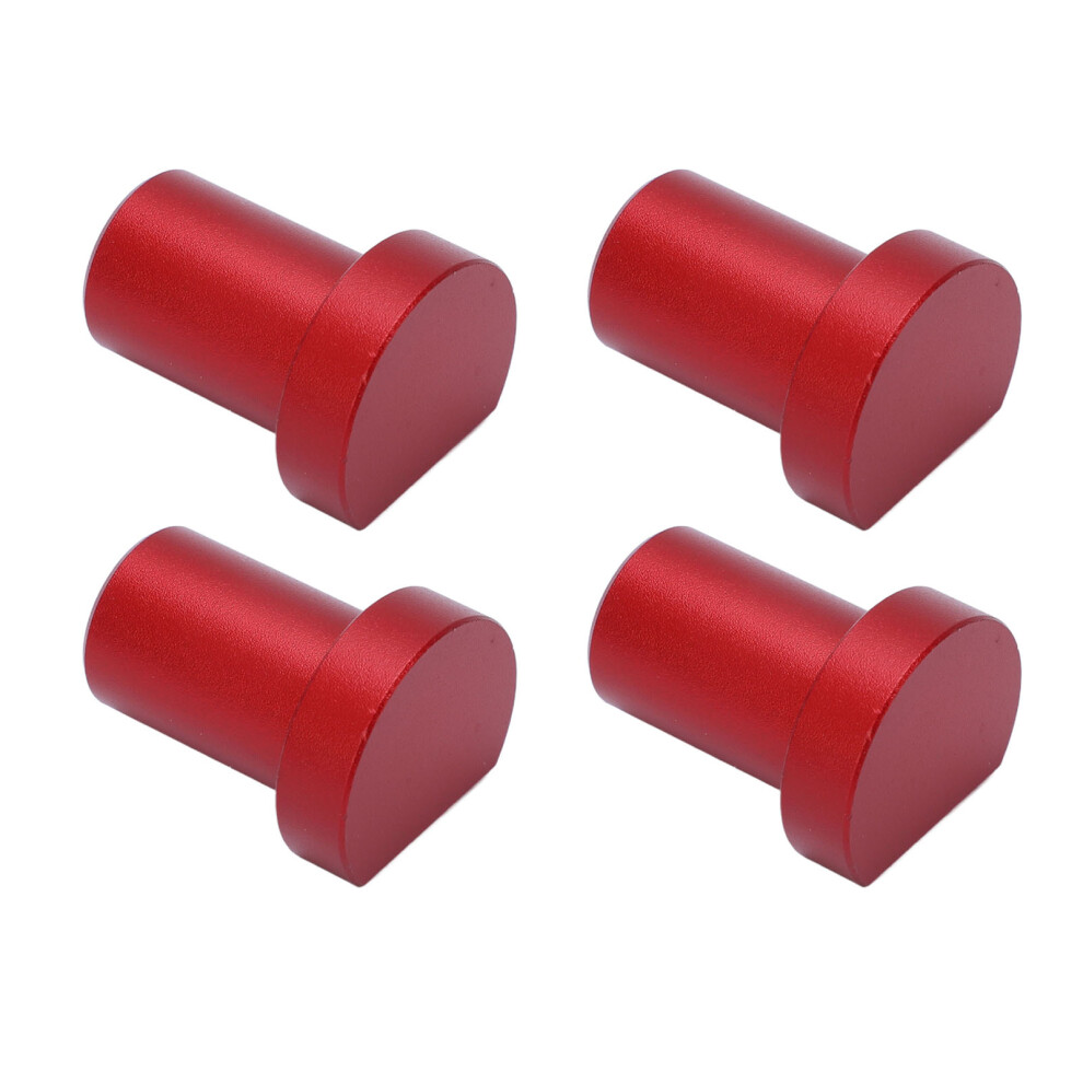 4 Pcs Bench Dogs 19Mm Diameter Workbench Peg Aluminum Alloy High Strength Woodworking Desktop Stop Tenon Red 8421320815419