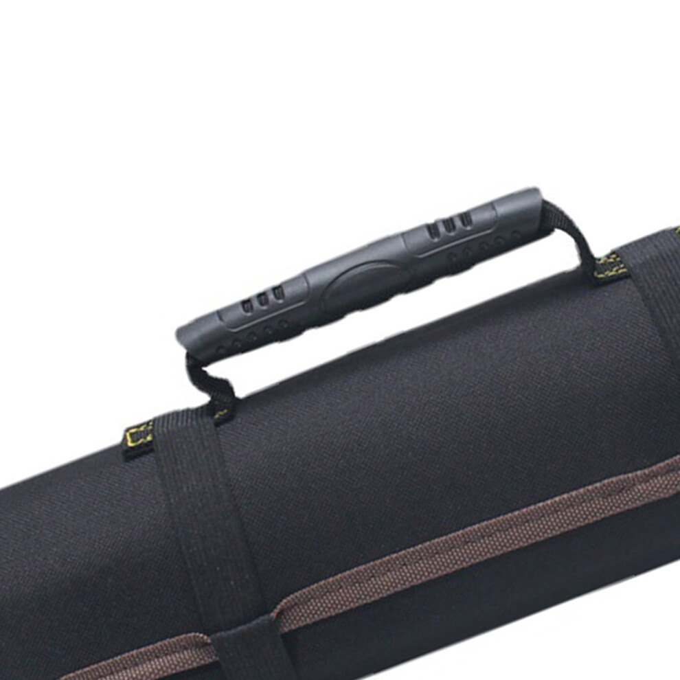 Roll Up Tool Bag Oxford Cloth Multi Pocket Thickened Handle Zipper Tool Bag For Electrician Black 5021320818019