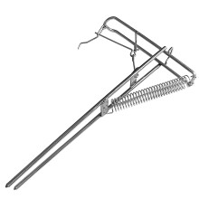 Soporte plegable para varillas de acero inoxidable 19x5,3x32,5cm