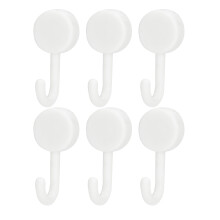 6PCS E18 Magnetic Hooks 0 to 5kg N52 Heavy Duty Strong Magnetic Hook for Hanging Garage