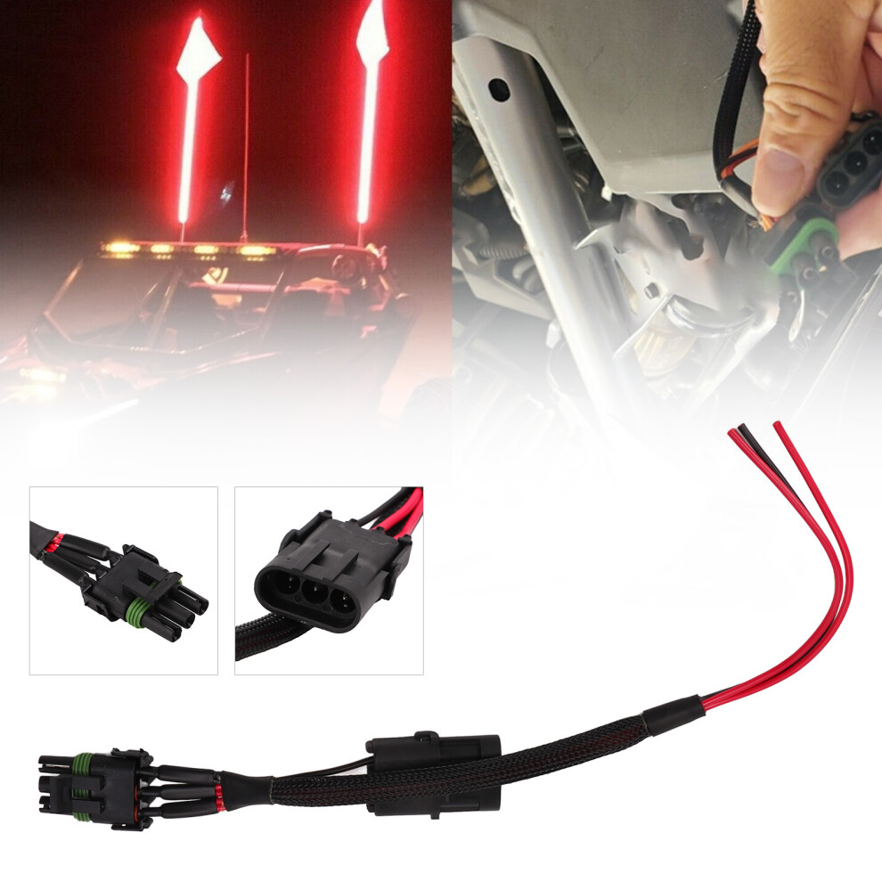 Tail Power Harness Whip Brake License Plate Power Plug Replacement For CanâAm Maverick X3 Light 7611320821034