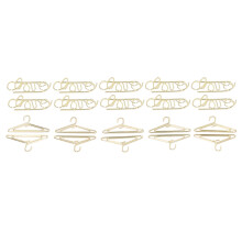 100 Stück Love-Style elektroplattierte Gold-Papierclips