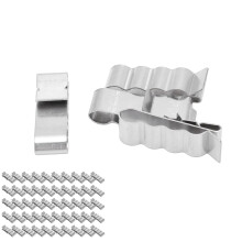 50 piezas de clips para cables 304SS - abrazadera de 4 hilos, ángulo de 108