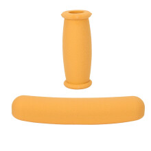 4 piezas de almohadillas de TPU para muletas extra gruesas 190x32mm Amarillo