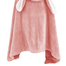 Ultraweiches Babyhandtuch mit Kapuze 70 x 140 cm rosa