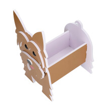 Contenedor para plantas con forma de perro de PVC a granel decoración de jardín interior 18 cm tamaño mini