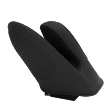 2 Stück Mini-Silikon-Ofenhandschuhe Schwarz, 20 cm