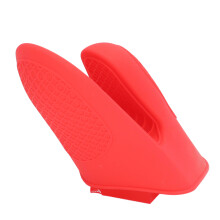 2 Stück Mini-Silikon-Ofenhandschuhe Anti-Verbrühung Rot 20 cm