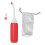 Botella de bidé portátil roja EVA/PP para posparto 2