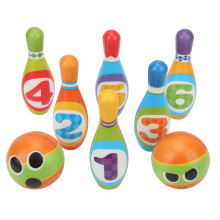 Juego de bolos para niños - Multicolor, Bolos de 7.5 x 2.4 pulgadas